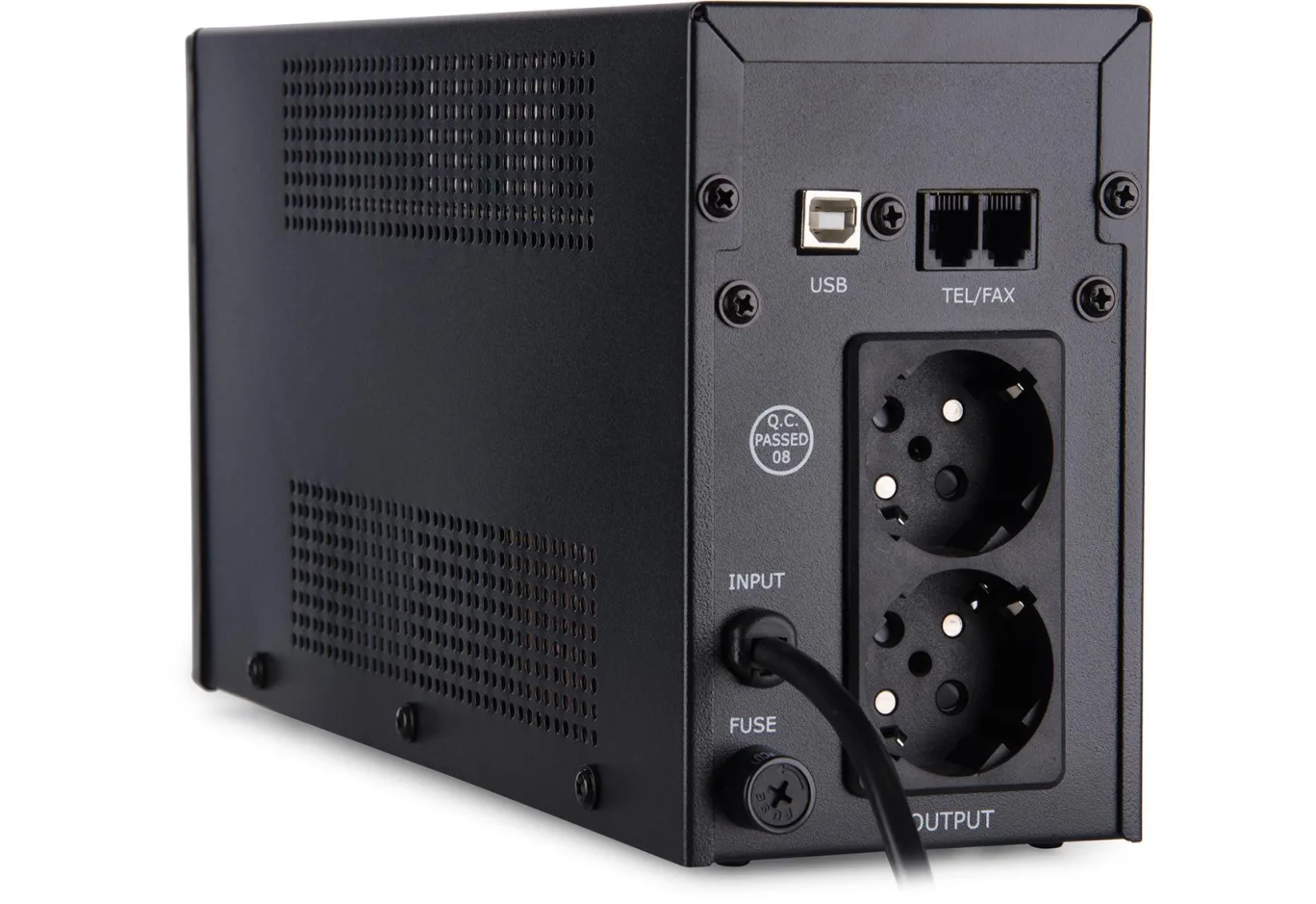 Пристрій безперебійного живлення Vinga LED 600VA metal case with USB (VPE-600MU)