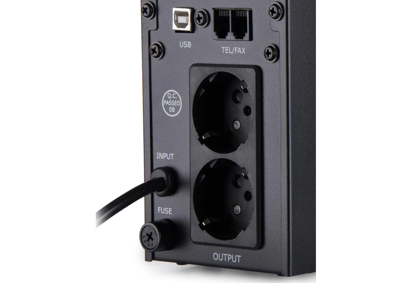 Пристрій безперебійного живлення Vinga LED 600VA metal case with USB (VPE-600MU)