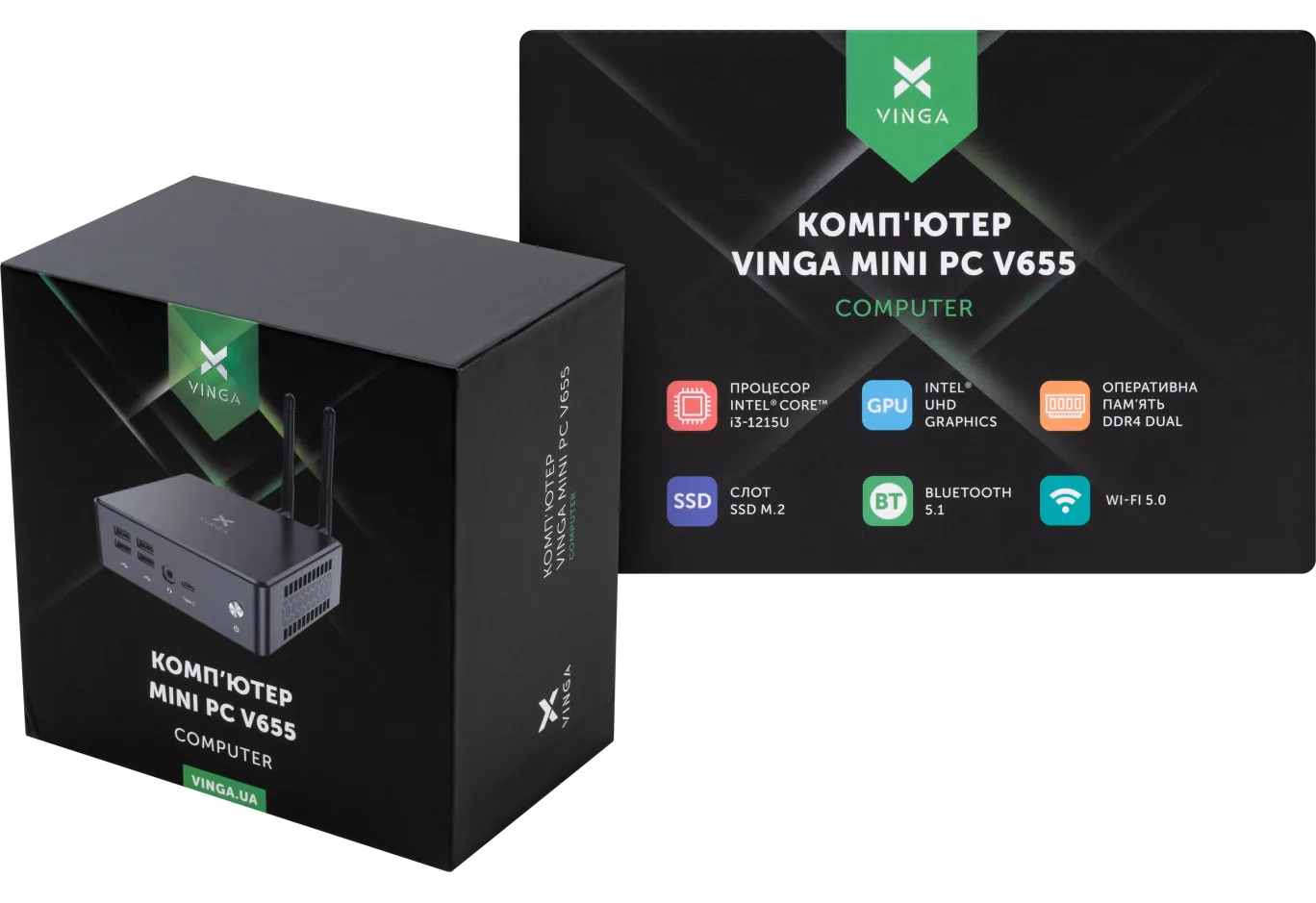Комп'ютер Vinga Mini PC V655 (V6551215U)