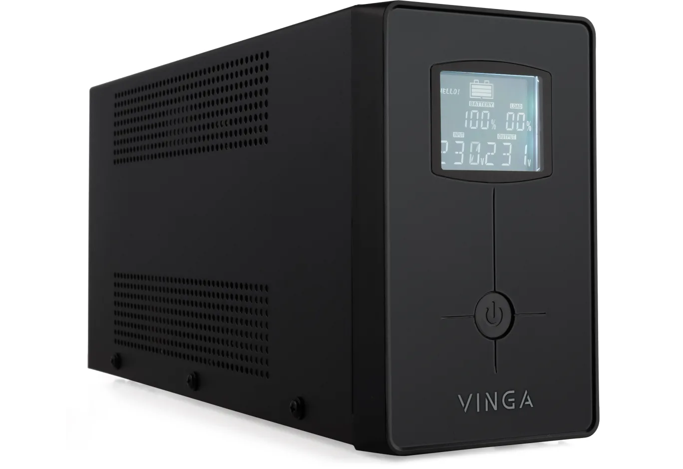 Uninterruptible Power Supply Vinga LCD 600VA metal case with USB (VPC-600MU)