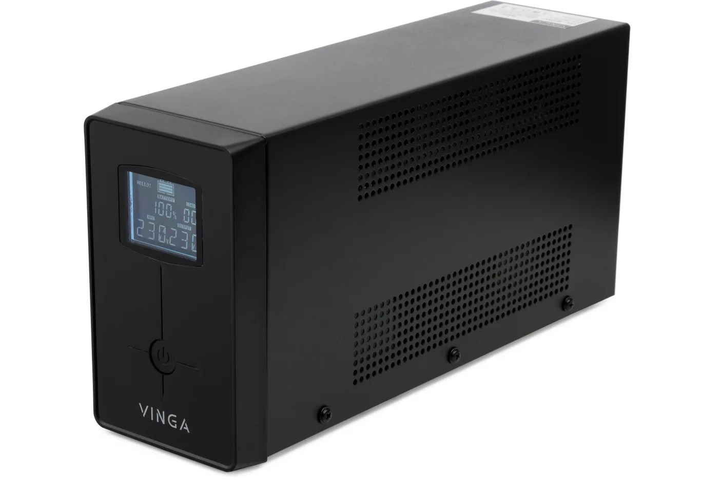Uninterruptible Power Supply Vinga LCD 600VA metal case with USB (VPC-600MU)