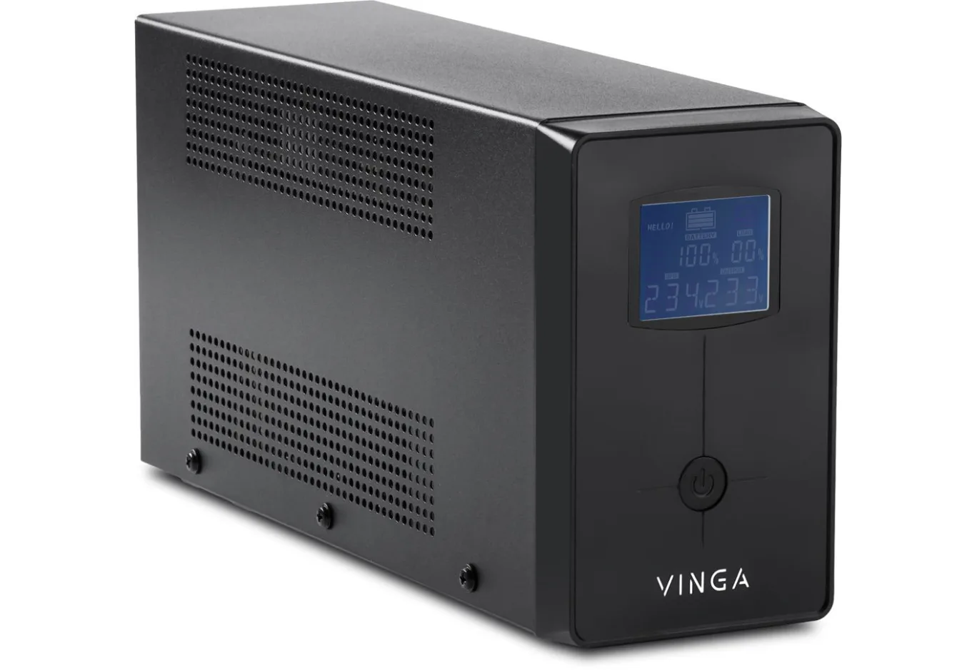 Uninterruptible Power Supply Vinga LCD 600VA metal case with USB (VPC-600MU)