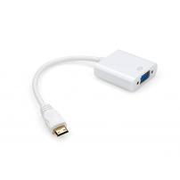 Перехідник HDMI C M to VGA F 0.15m Vinga (HDMICMVGAF-01)