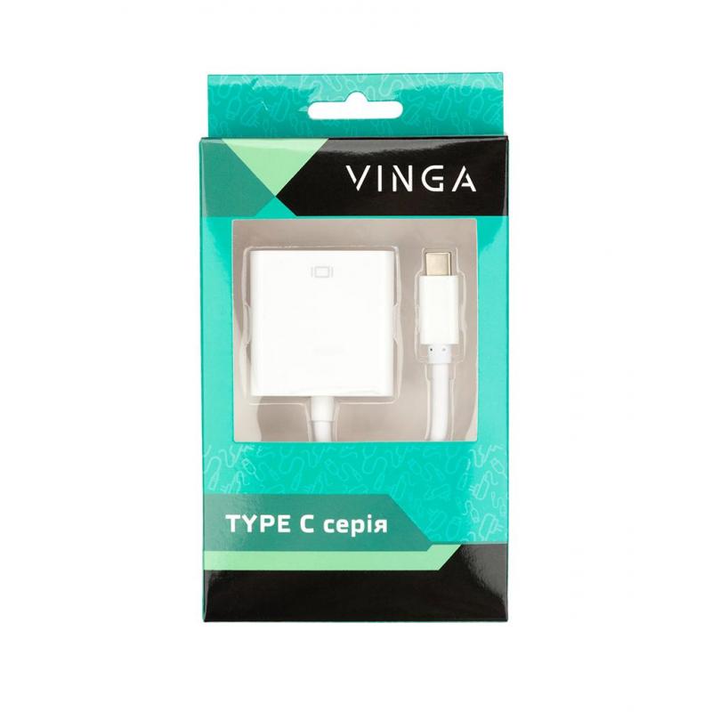 Переходник Type-C Male to HDMI AF 0.15m Vinga (USBCMHDMI-02)