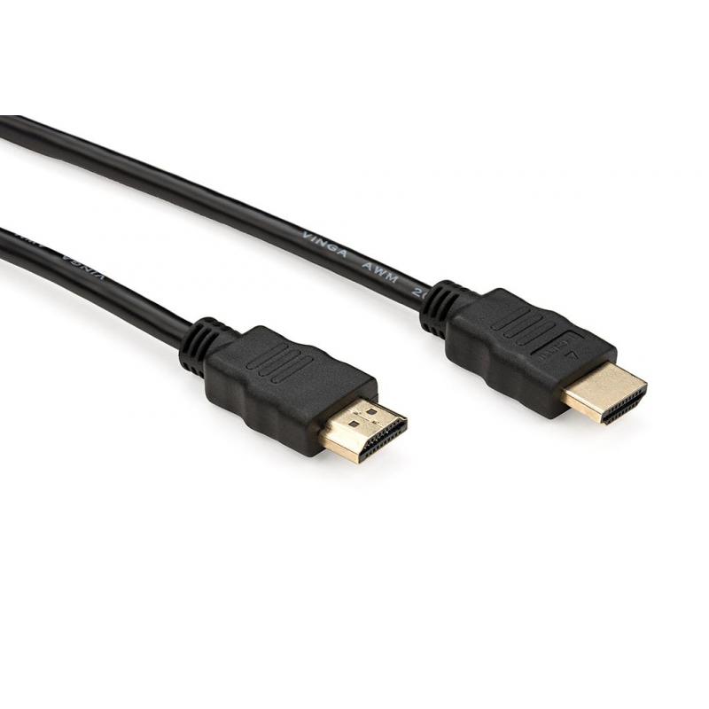 Кабель мультимедійний HDMI to HDMI 1.0m Vinga (HDMI05-1.0)