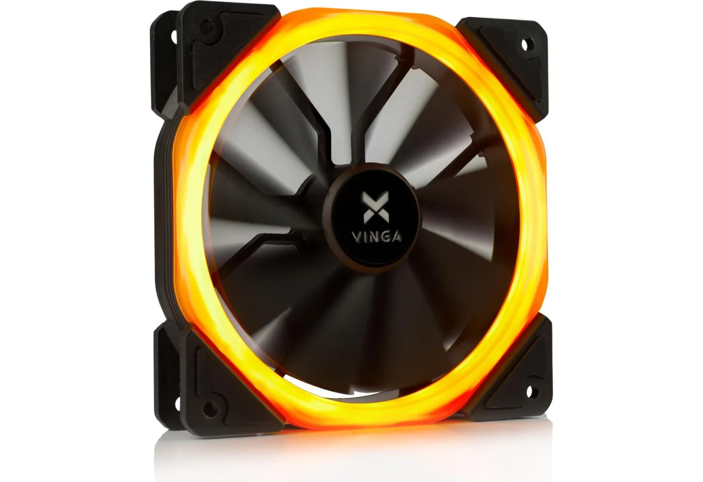 Кулер до корпусу Vinga LED fan-01 orange