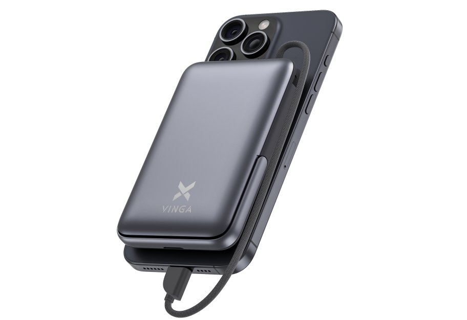 Universal Battery Vinga 10000 mAh 22.5W/15W/2.5W Wireless (VPBB1022WL)