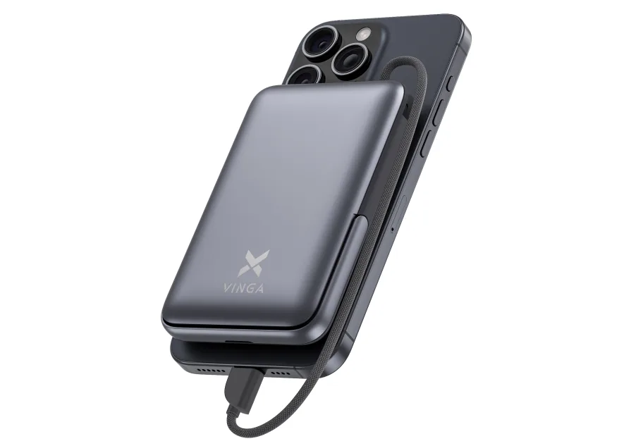Universal Battery Vinga 10000 mAh 22.5W/15W/2.5W Wireless (VPBB1022WL)