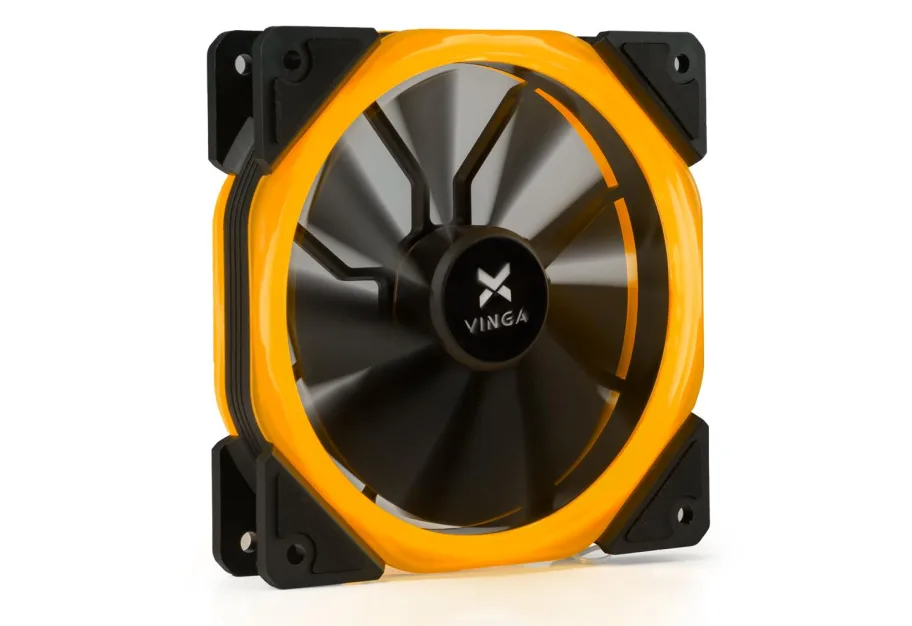 Кулер до корпусу Vinga LED fan-02 orange