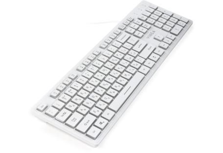 Клавиатура Vinga KB410 White