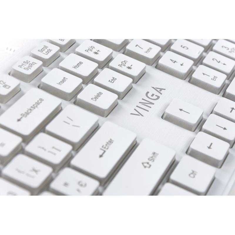 Клавиатура Vinga KB410 White