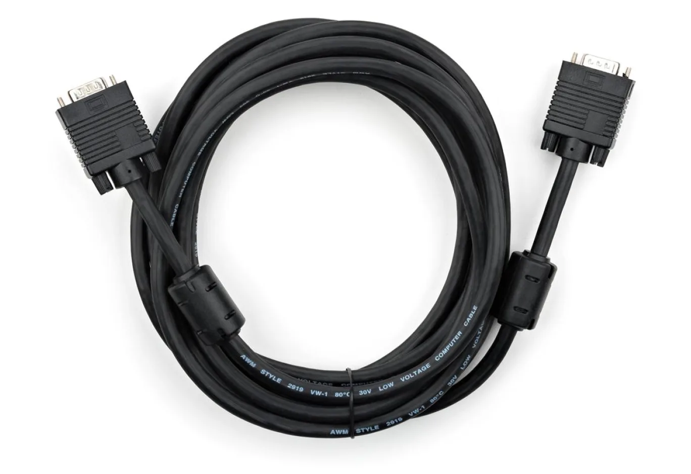 Multimedia cable VGA M to VGA M 5.0m Vinga (VCPDCVGAMM5MBK)