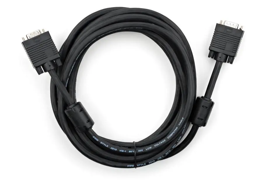Multimedia cable VGA M to VGA M 5.0m Vinga (VCPDCVGAMM5MBK)