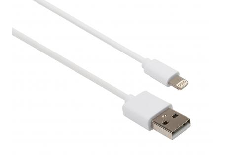 Дата кабель USB 2.0 AM to Lightning PVC 1m white Vinga (VCPDCL1W)