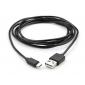Дата кабель USB 2.0 AM to Micro 5P PVC 1.8m black Vinga (VCPDCM1.8BK)