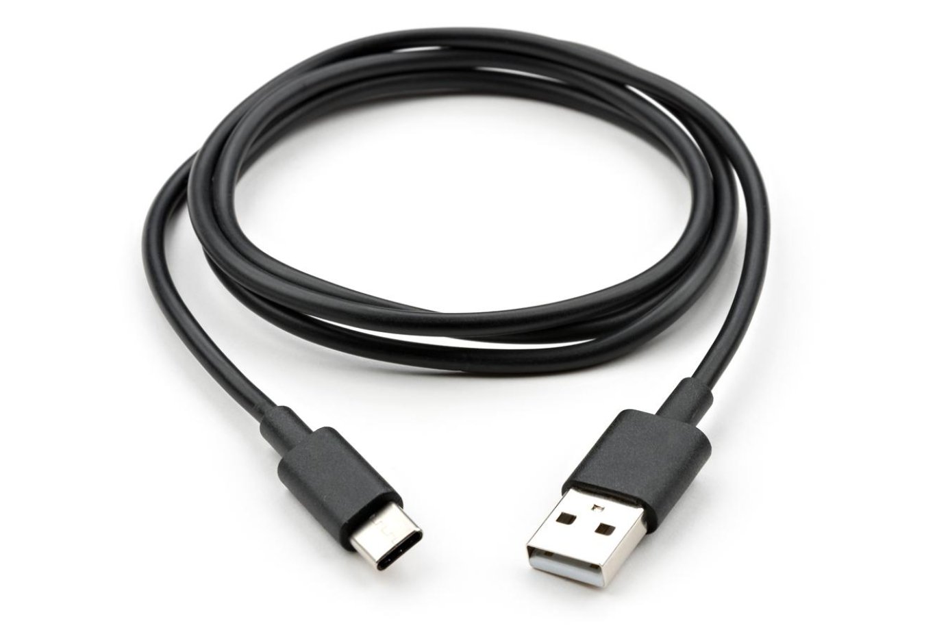 Data cable USB 2.0 AM to USB-C 1.0m PVC black Vinga (VCPDCTC1BK)