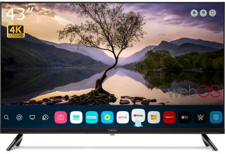 Телевізор Vinga S43UHD25BWEB