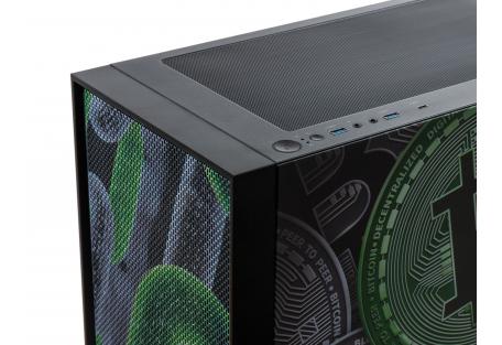 Корпус Vinga Pillar Black Bitcoin (01230011783)