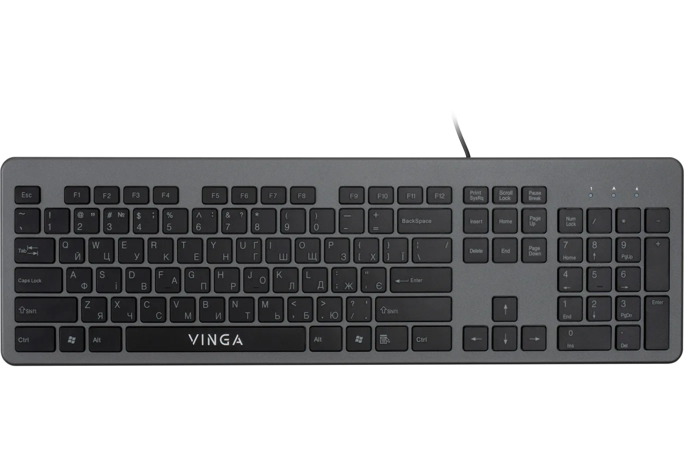 Keyboard Vinga KB735 black-grey
