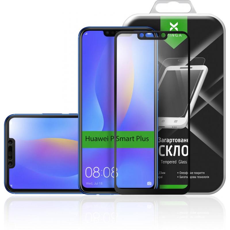 Скло захисне Vinga для Huawei P Smart Plus Black (VTPGS-PSPB)