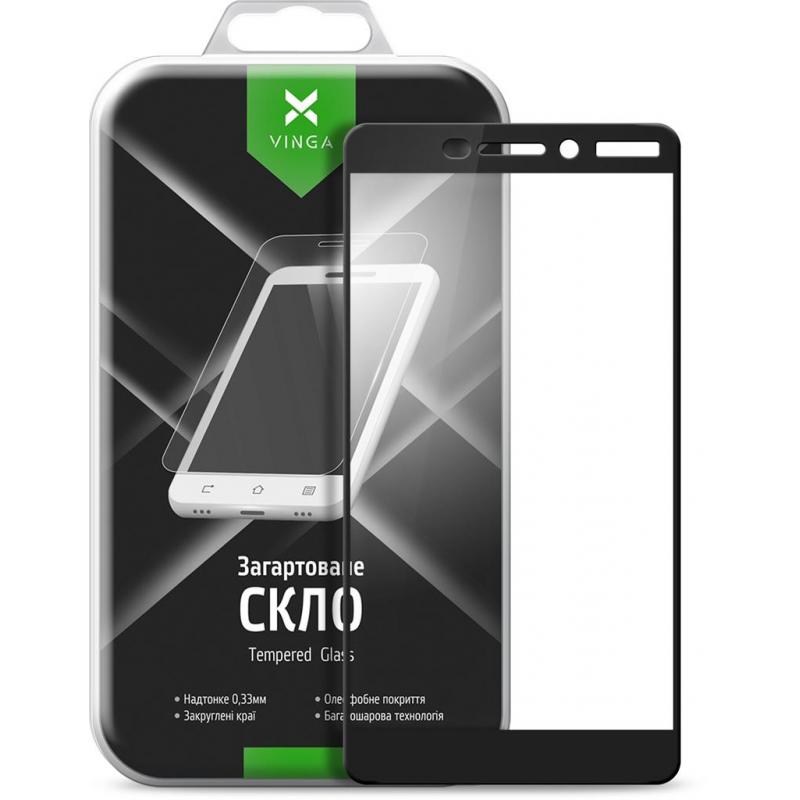 Скло захисне Vinga для Nokia 6.1 Black (VTPGS-N61B)