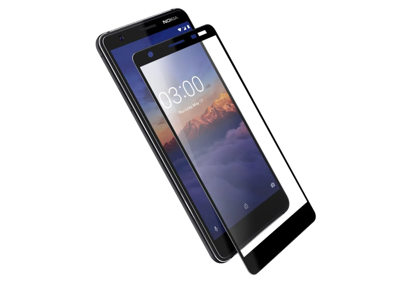 Protective glass Vinga для Nokia 3.1 Black (VTPGS-N31B)