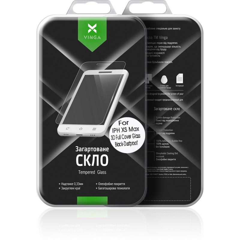 Скло захисне Vinga для Apple iPhone XS Max/iPhone 11 Pro Max Black (VTPGS-IXRMB)