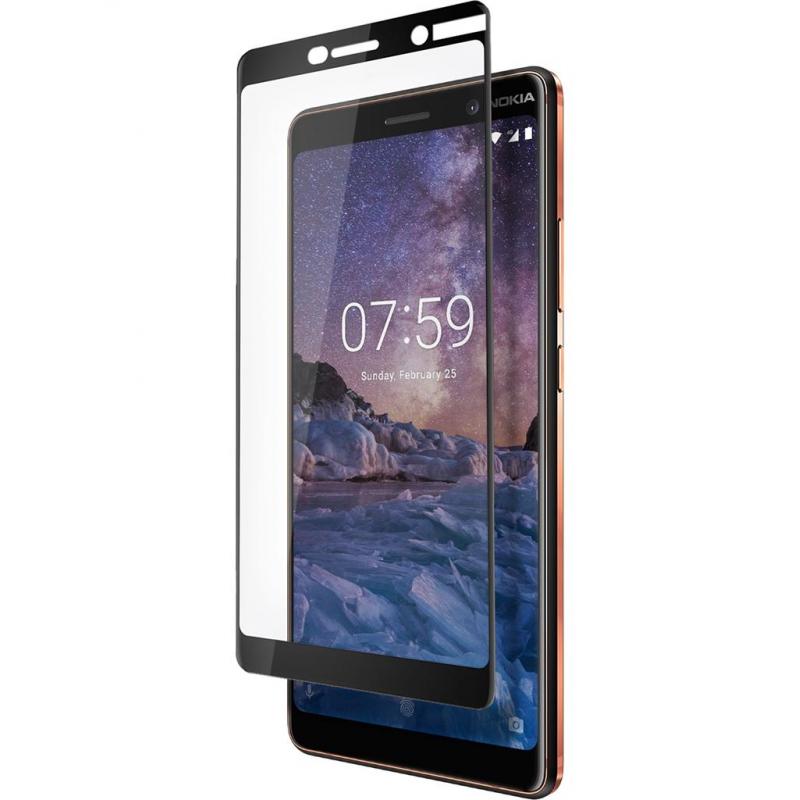 Скло захисне Vinga для Nokia 7 Plus (Black) (VTPGS-N7PB)