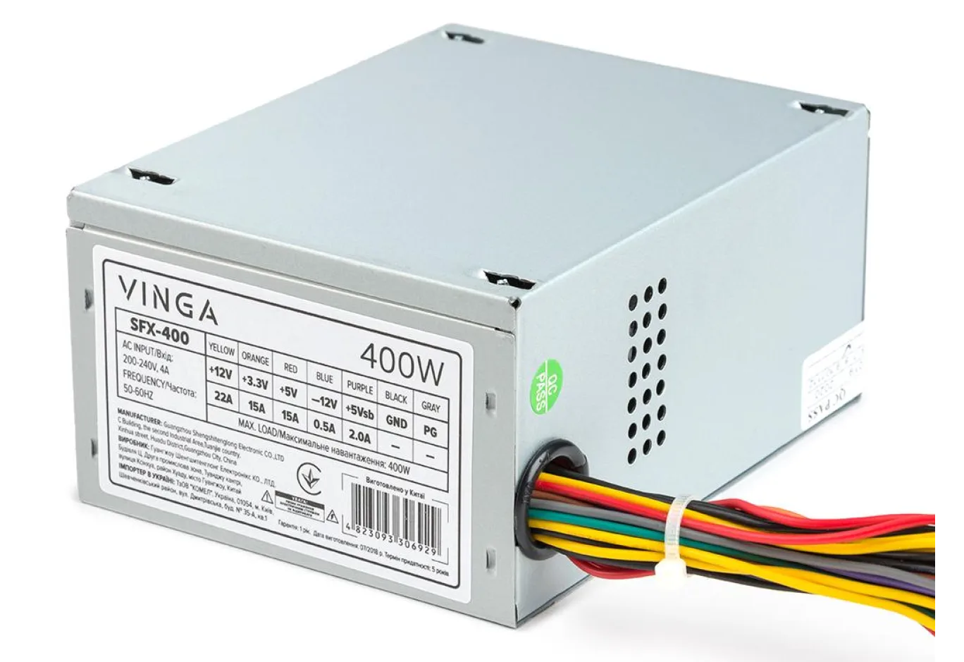 Блок живлення Vinga 400W ОЕМ (SFX-400)