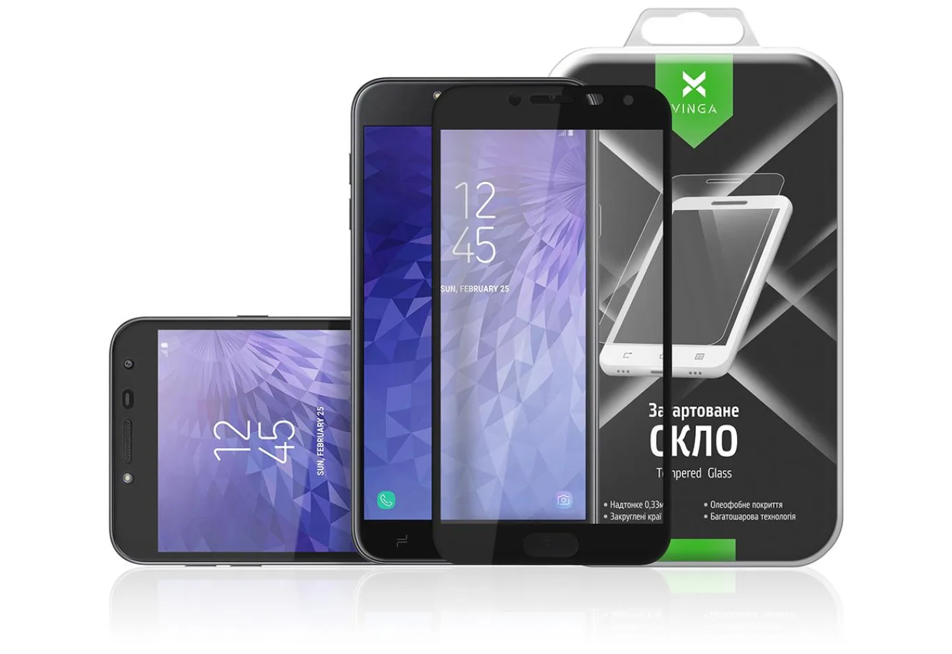 Скло захисне Vinga для Samsung Galaxy J4 (2018) J400 (VTPGS-J400)