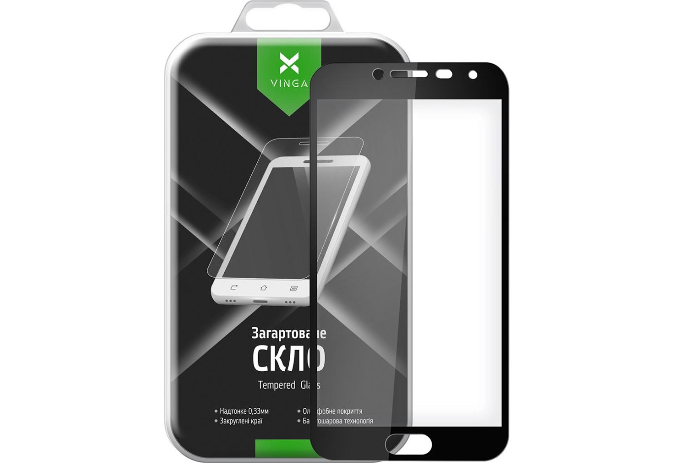 Protective glass Vinga для Samsung Galaxy J4 (2018) J400 (VTPGS-J400)