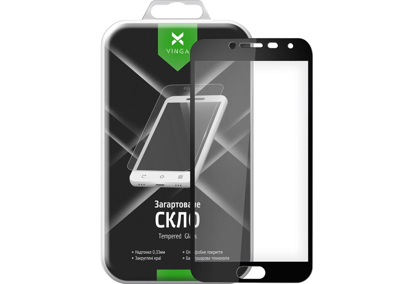 Скло захисне Vinga для Samsung Galaxy J4 (2018) J400 (VTPGS-J400)