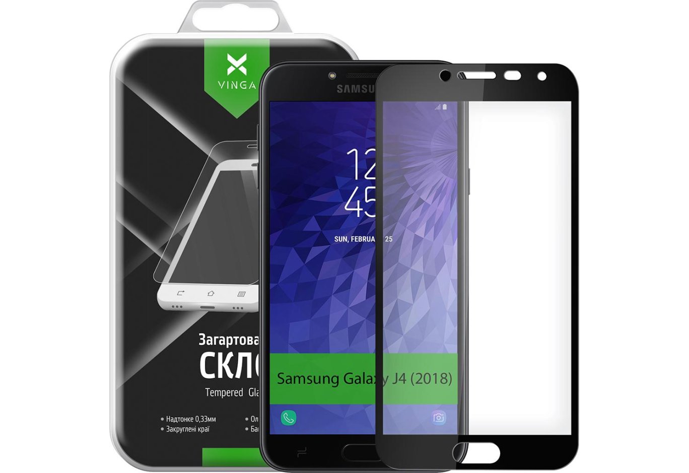 Protective glass Vinga для Samsung Galaxy J4 (2018) J400 (VTPGS-J400)