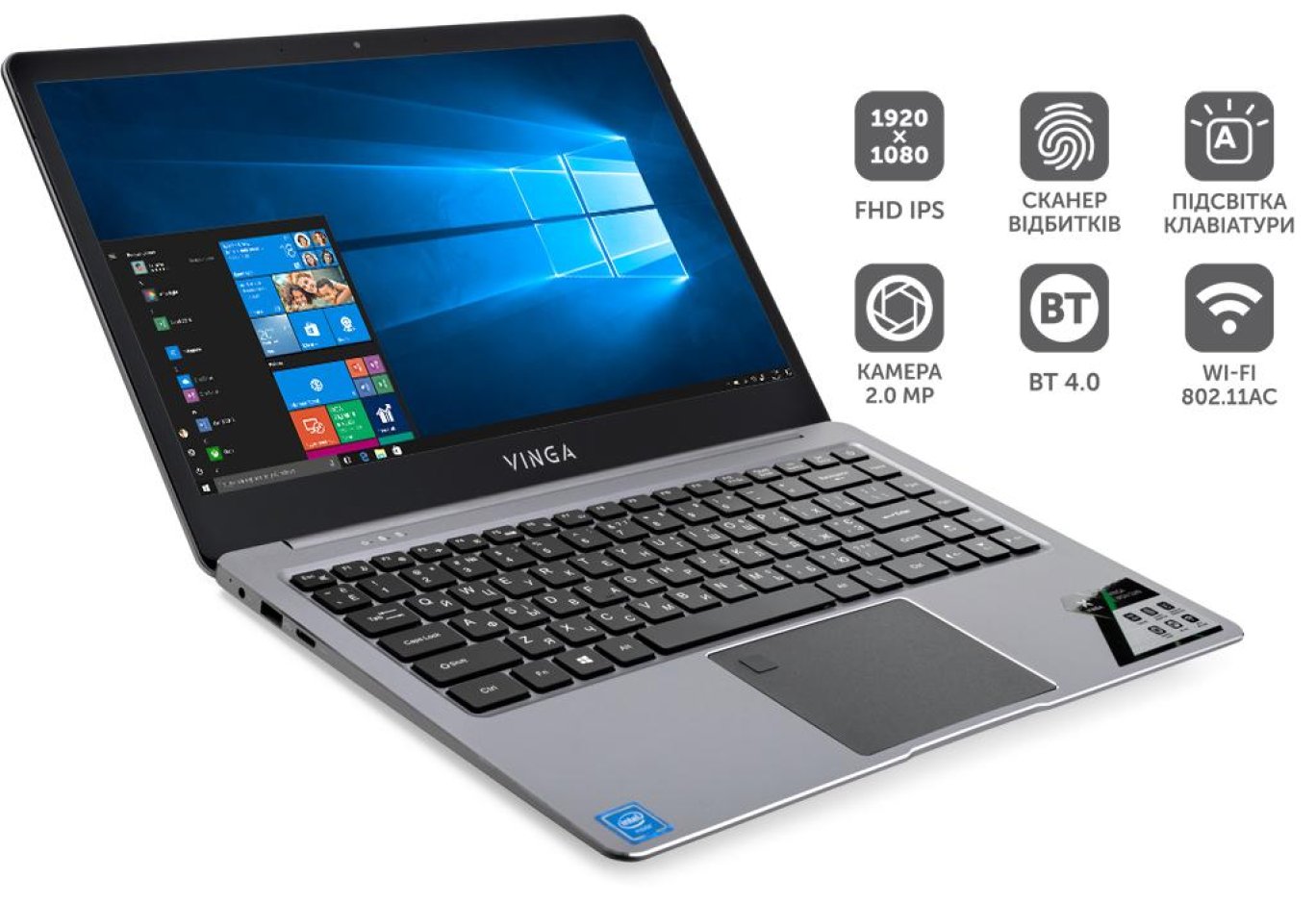 Ноутбук Vinga Iron S140 (S140-P50464GWP)