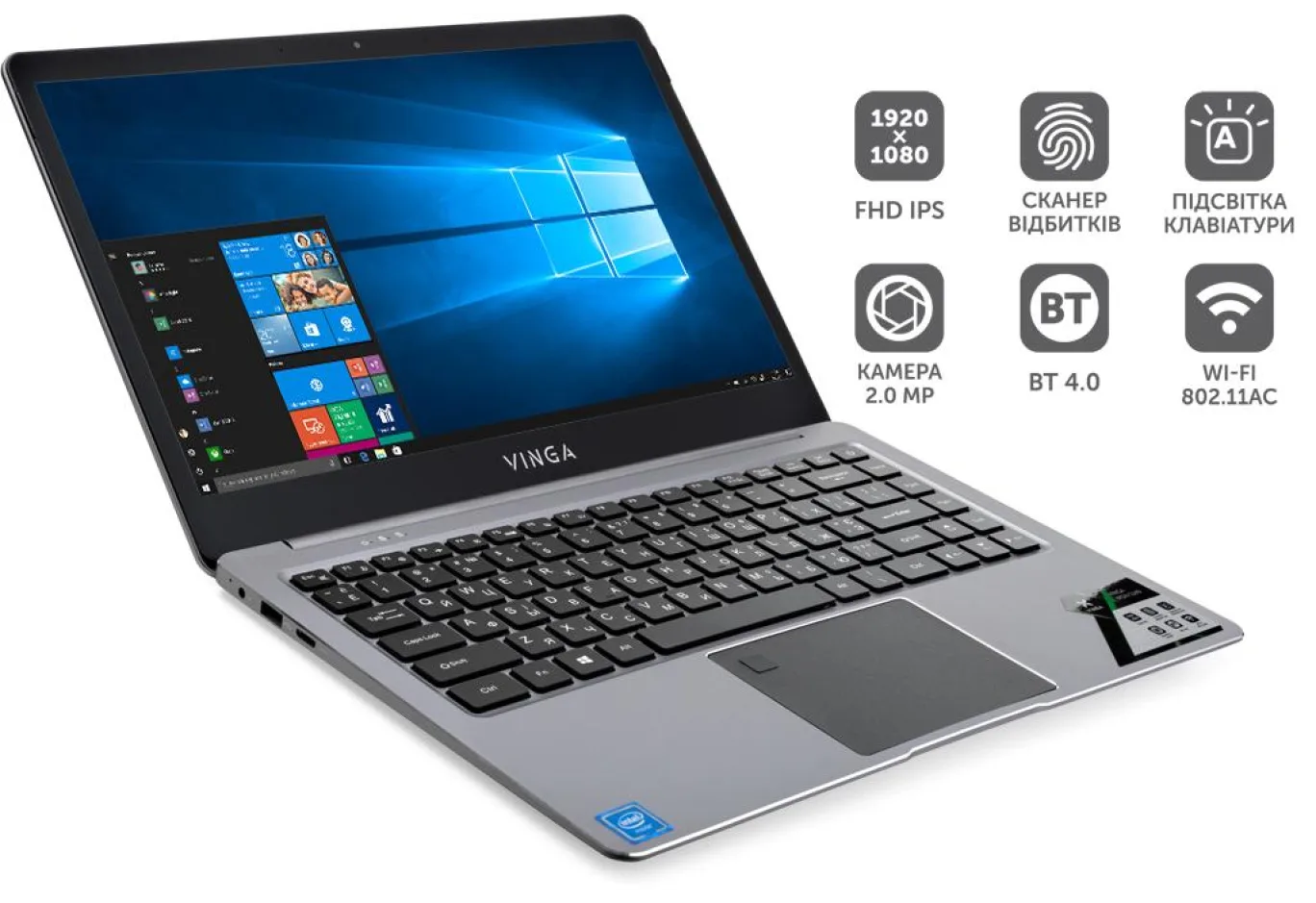 Ноутбук Vinga Iron S140 (S140-P50464GWP)