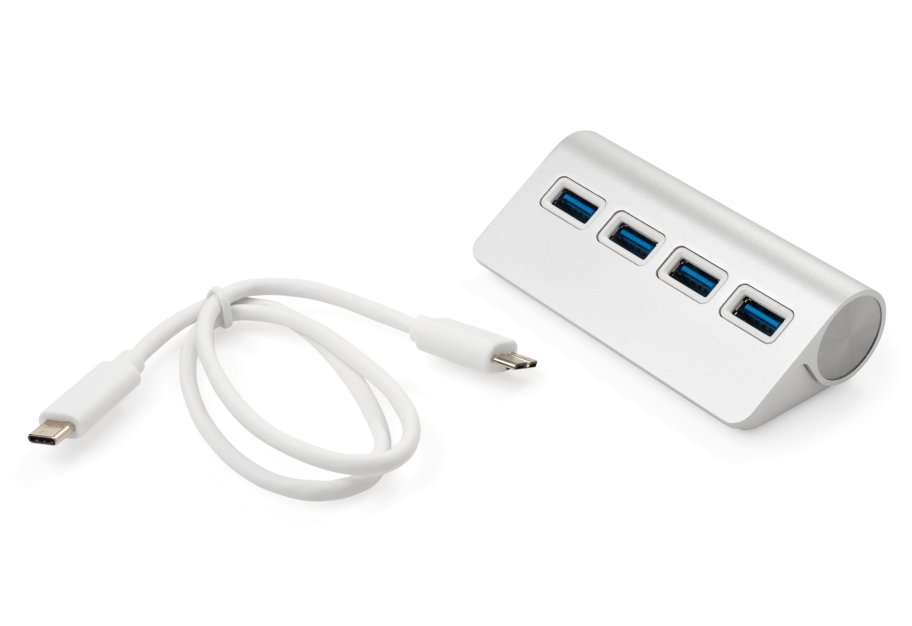 Концентратор Vinga Type-C to 4*USB3.0 aluminium (VCPHTC2USB3S)