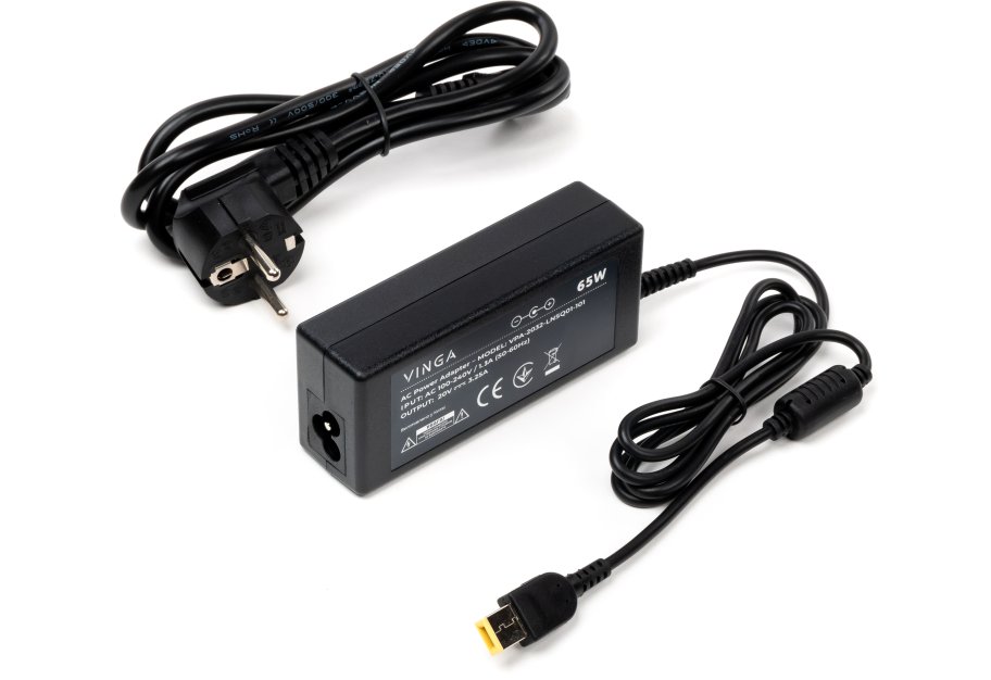 Блок живлення до ноутбуку Vinga Lenovo 65W 20V 3.25А square with pin (VPA-2032-LNSQ01-101)