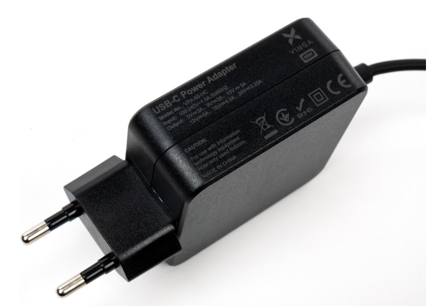 Блок живлення до ноутбуку Vinga HP 65W 5V3A/9V3A/12V5A/15V4.3A/20V3.25A USB-C (VPA-65-H-C)