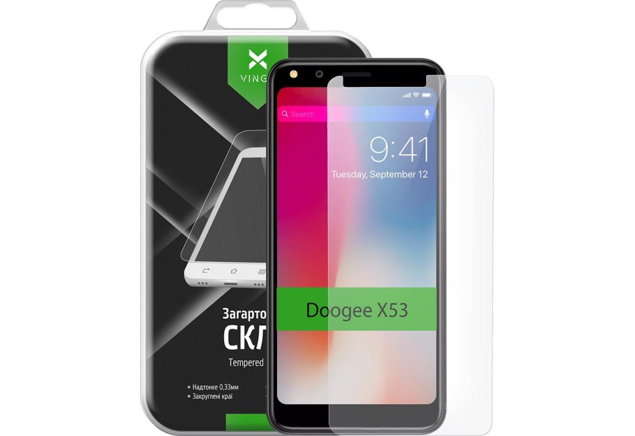 Скло захисне Vinga для Doogee X53 (VTPGS-DX53)
