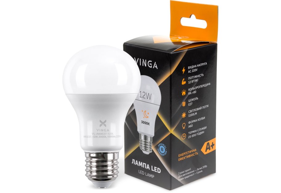 Light bulb Vinga VL-A60E27-123L