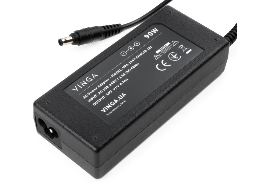 Блок живлення до ноутбуку Vinga Samsung 90W 19V 4.74А 5.5*3.0 (VPA-1947-SM5530-101)