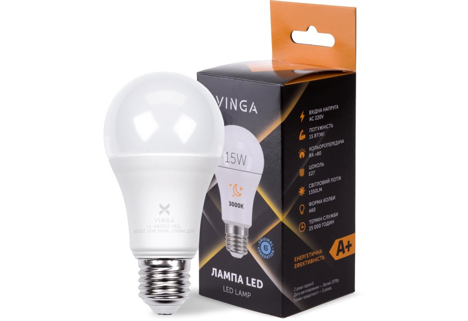Light bulb Vinga VL-A60E27-153L