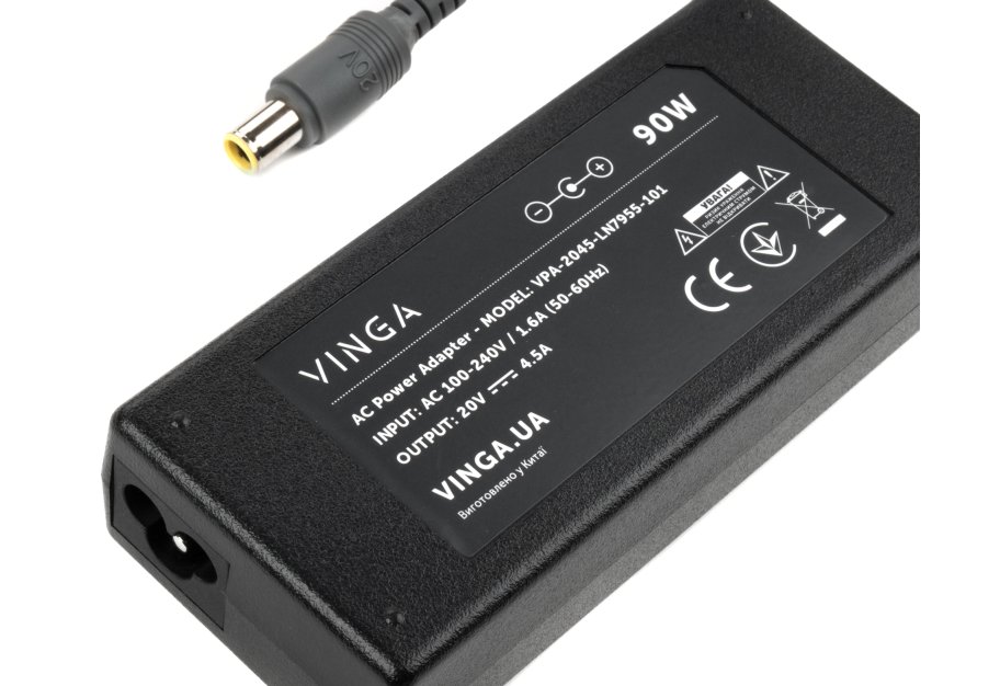 Блок живлення до ноутбуку Vinga Lenovo 90W 20V 4.5A 7.9*5.5 (VPA-2045-LN7955-101)