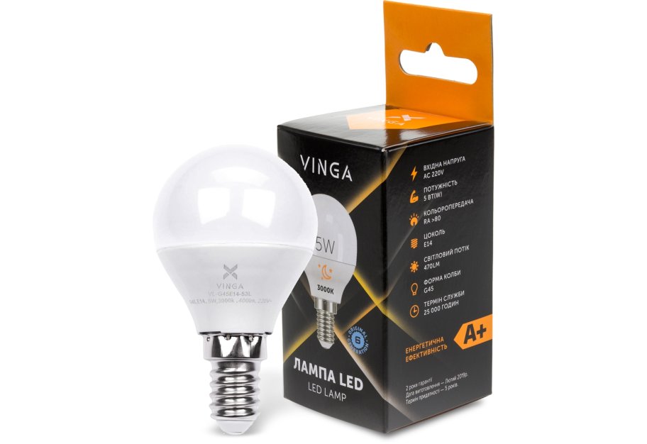 Light bulb Vinga VL-G45E14-53L