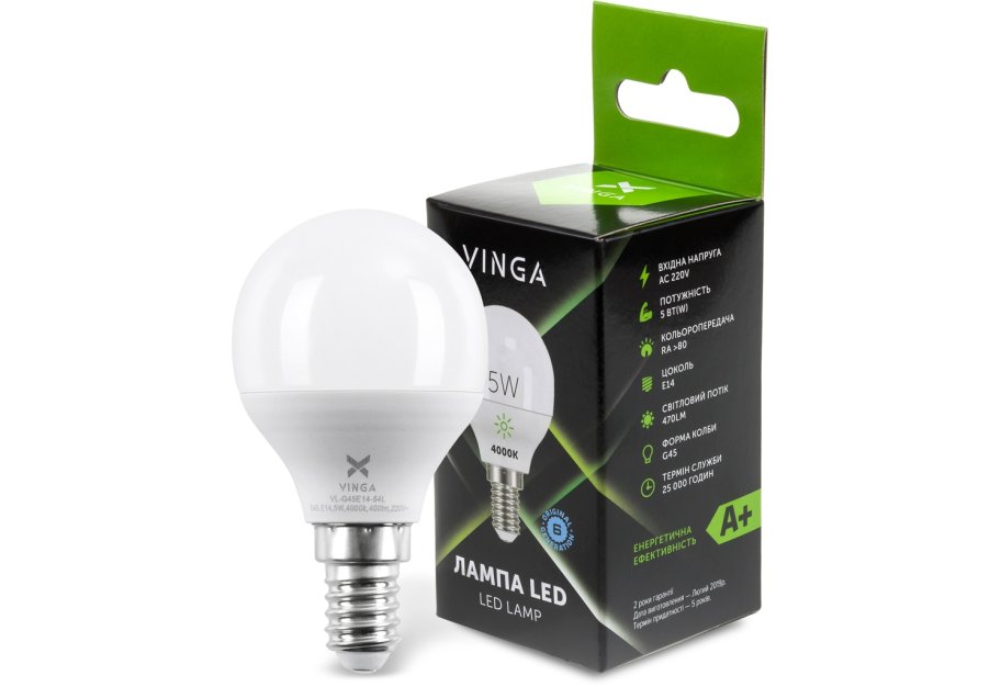 Light bulb Vinga VL-G45E14-54L