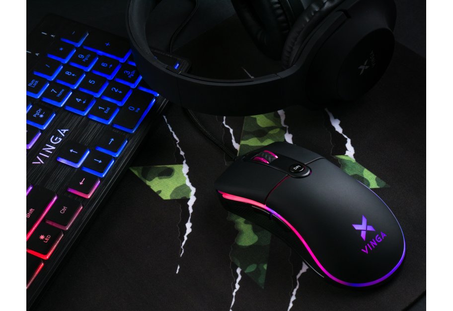 Мишка Vinga MSG-175 Black