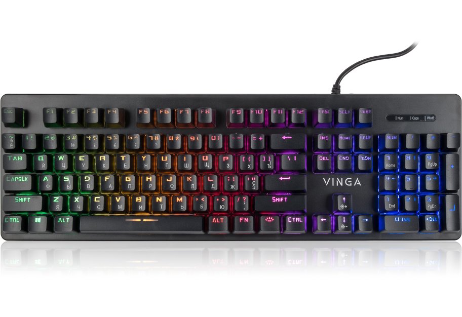 Клавіатура Vinga KBGSM120 Black