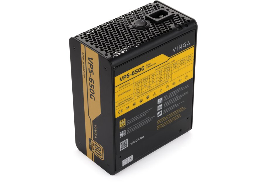 Power supply Vinga 650W (VPS-650G)