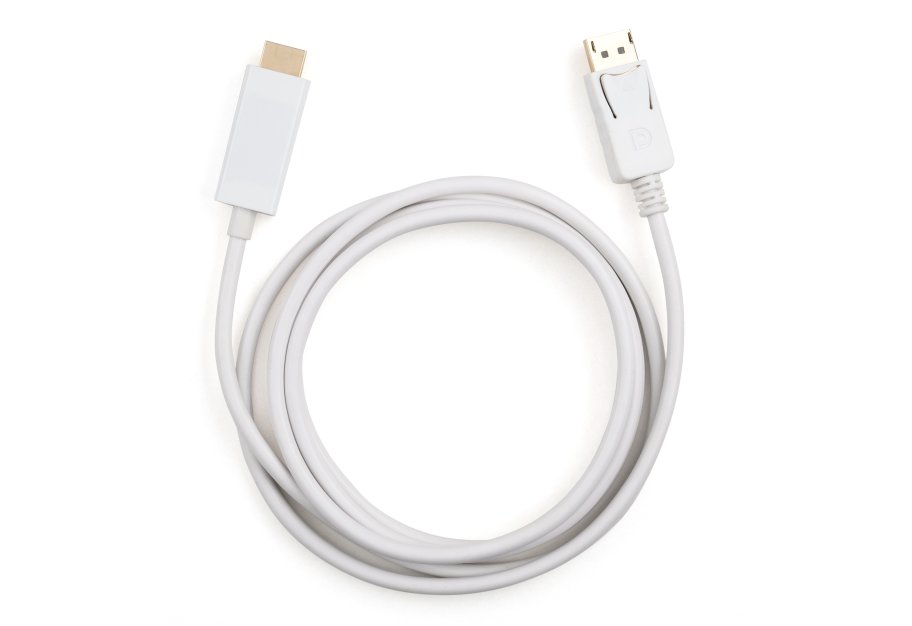 Кабель мультимедійний DisplayPort M to HDMI M 1.8m Vinga (VCPDPHDMI1.8WH)