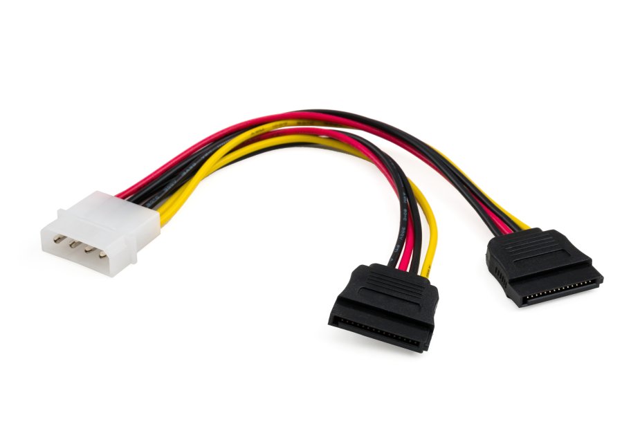 Кабель живлення SATA power 0.2m 2 connectors Vinga (VCPSATA2PW2)